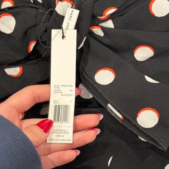 NWT Vintage Marc Jacob’s Polka Dot Top with Bow - Picture 7 of 7